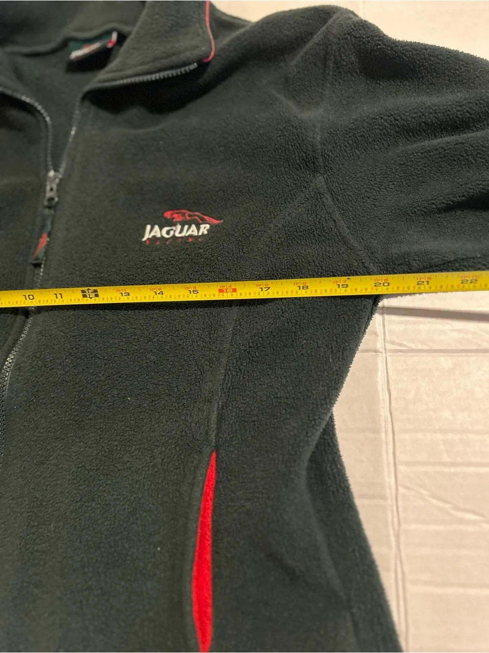 Jaguar Racing Fleece Jacket Y2K Men’s M British Green Full Zip Motorsport F1